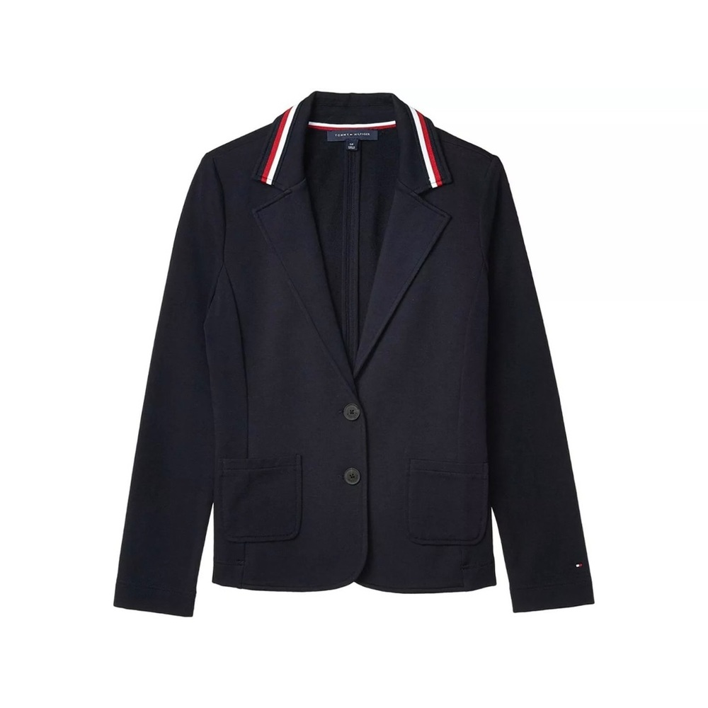 Tommy Hilfiger French Terry Blazer in Navy